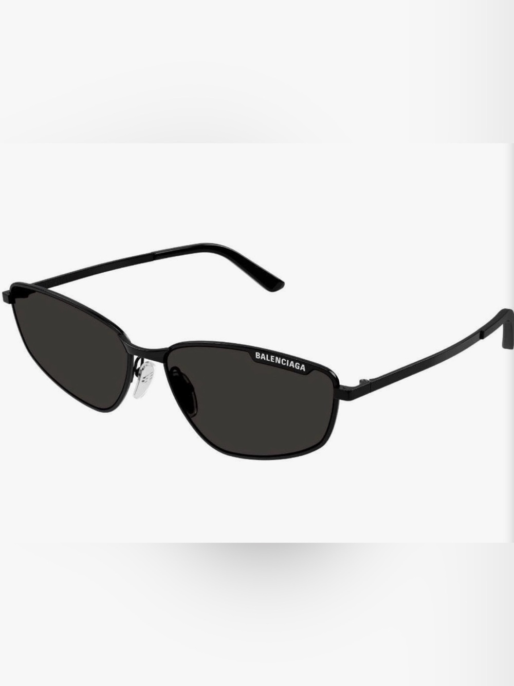 Balenciaga Black Frame Sunglasses with Dark Lenses